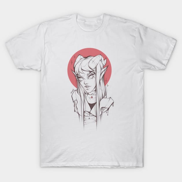 Dark elf by elizmil T-Shirt by elizmil